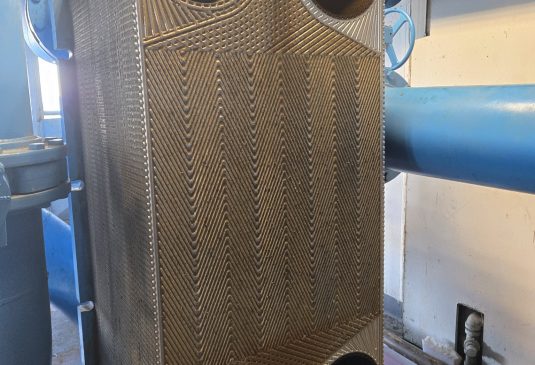a large metal object with holes